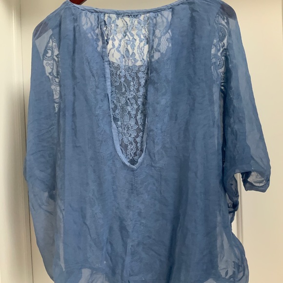 Made in Italy Silk blend top - Picture 3 of 3